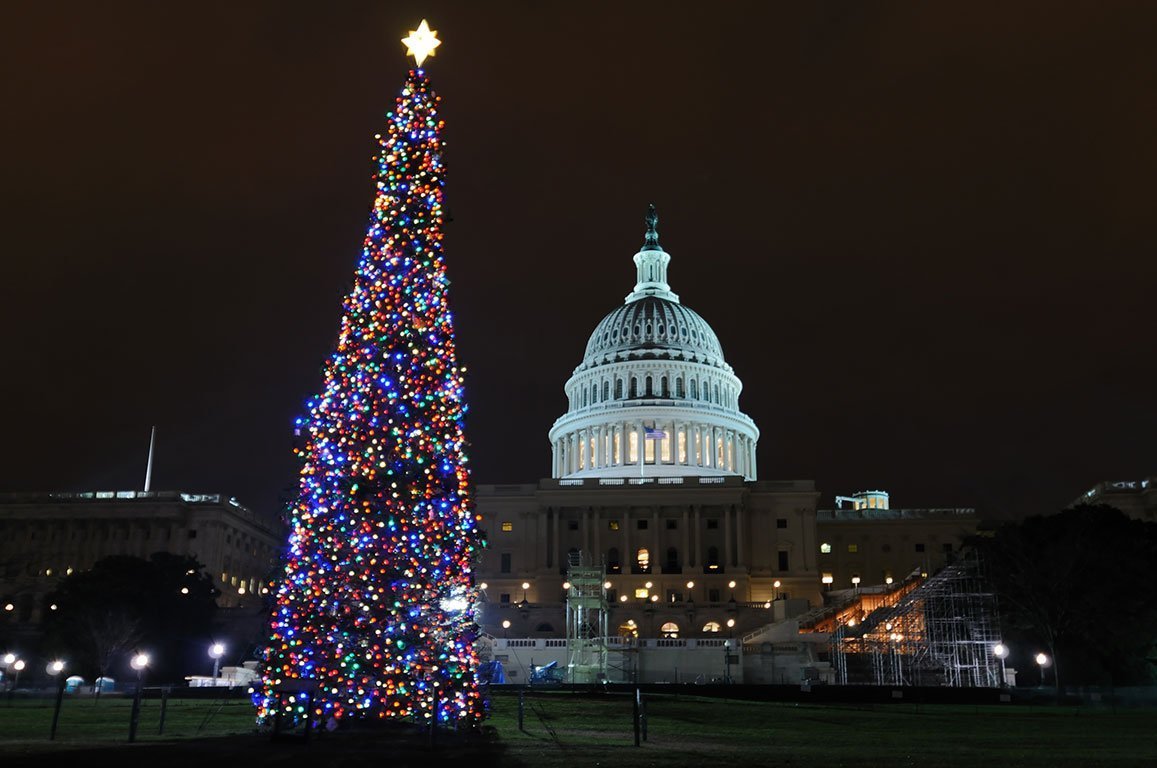 washington dc christmas US Capitol