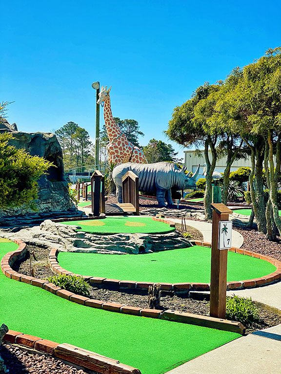 Chincoteague VA -Mini Golf at Funland Amusements