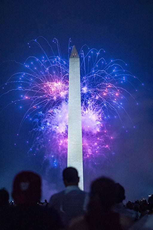 Washington DC Events- 4th of July in DC fireworks