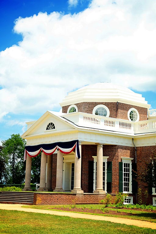 Monticello in Charlottesville Virginia