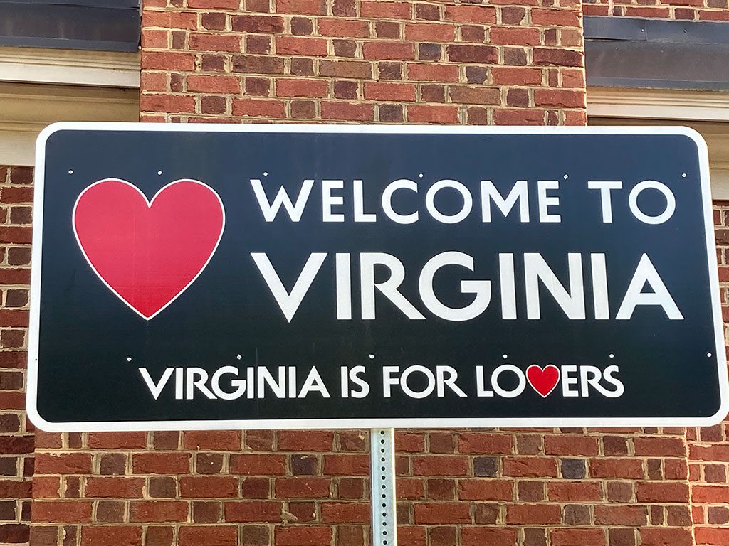 welcome to Virginia- Virginia is for Lovers