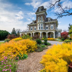 Gardens in Baltimore- Clyburn Arboretum Mansion and Garden