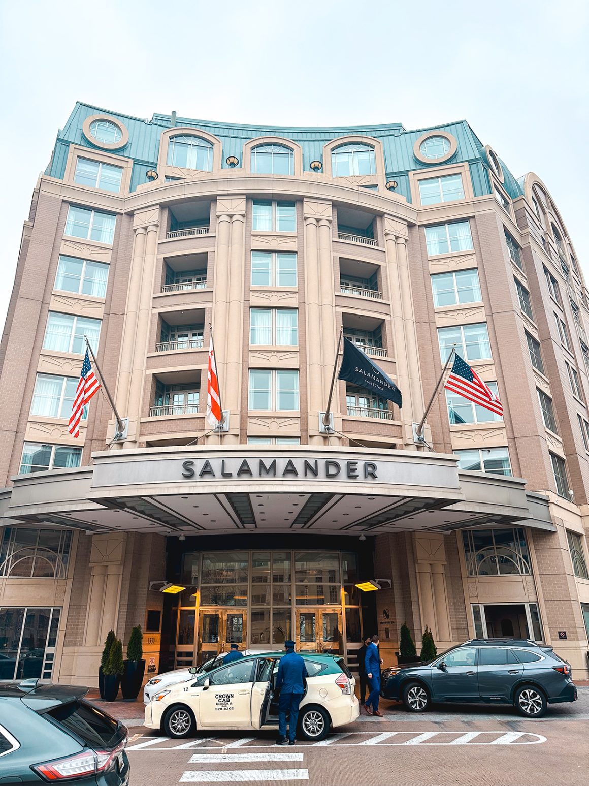 exterior view of the Salamander DC Hotel near the Tidal Basin- credit Keryn Means of DCTravelMag.com and a DC travel expert
