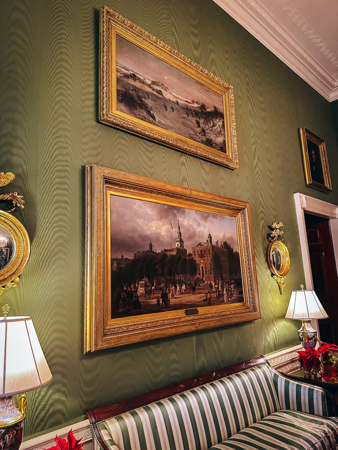 Green Room in the White House in Washington DC - photo by Keryn Means of DCTravelMag.com